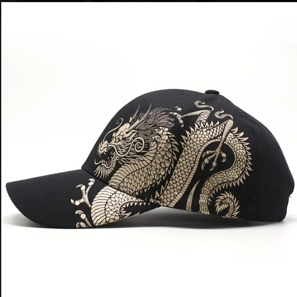 Dragon Printed Baseball Cap - Picture 2 of 6